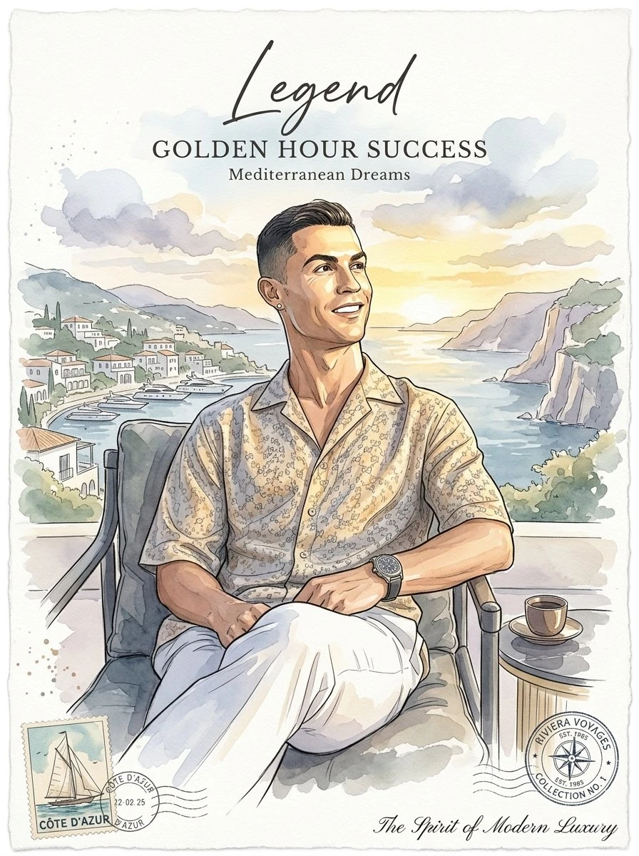 Transform this given photo to minimalist vintage watercolor portrait post...