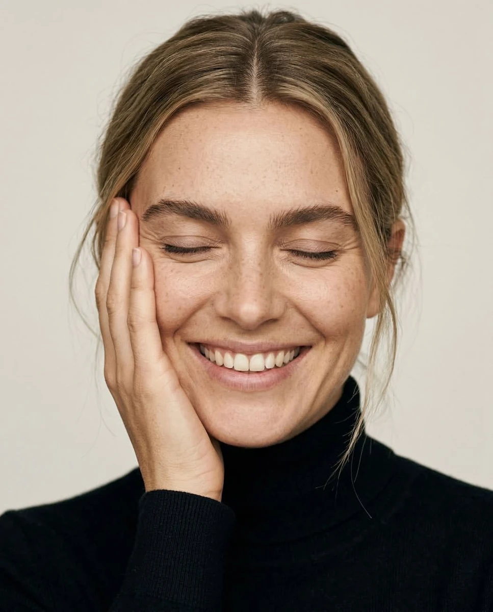 Ultra-realistic close-up portrait of a natural beauty woman with light fr...