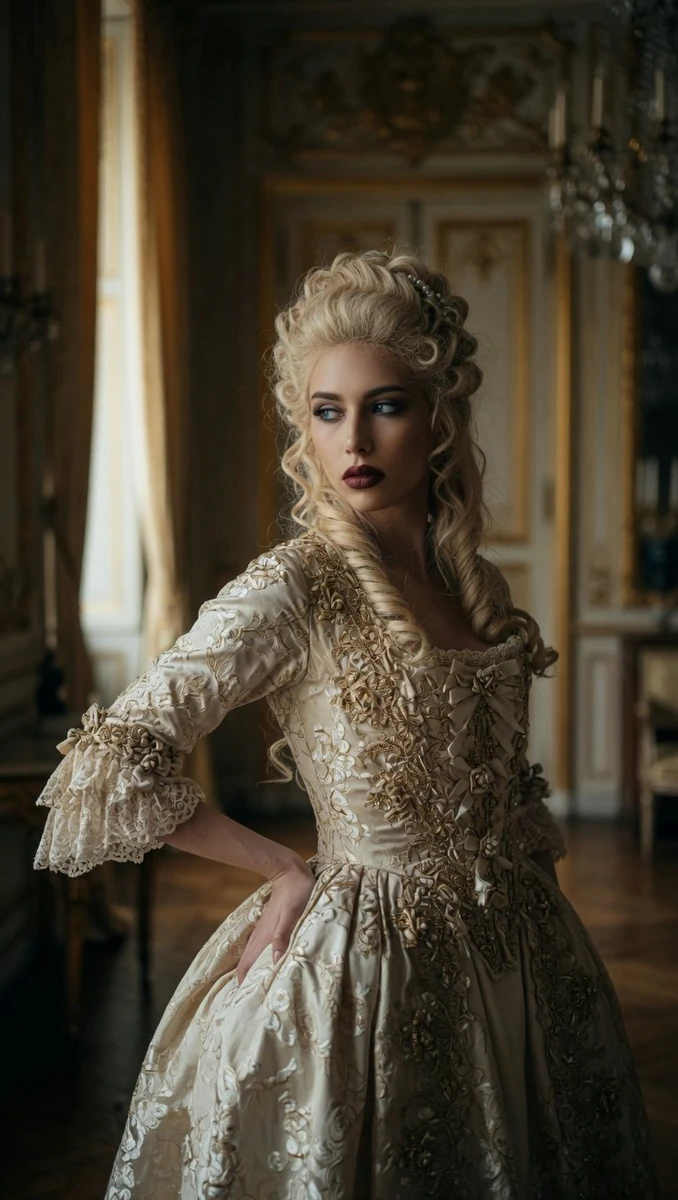 Marie Antoinette dress prompt. 🇫🇷 #GrokImagine v/s #NanoBanana