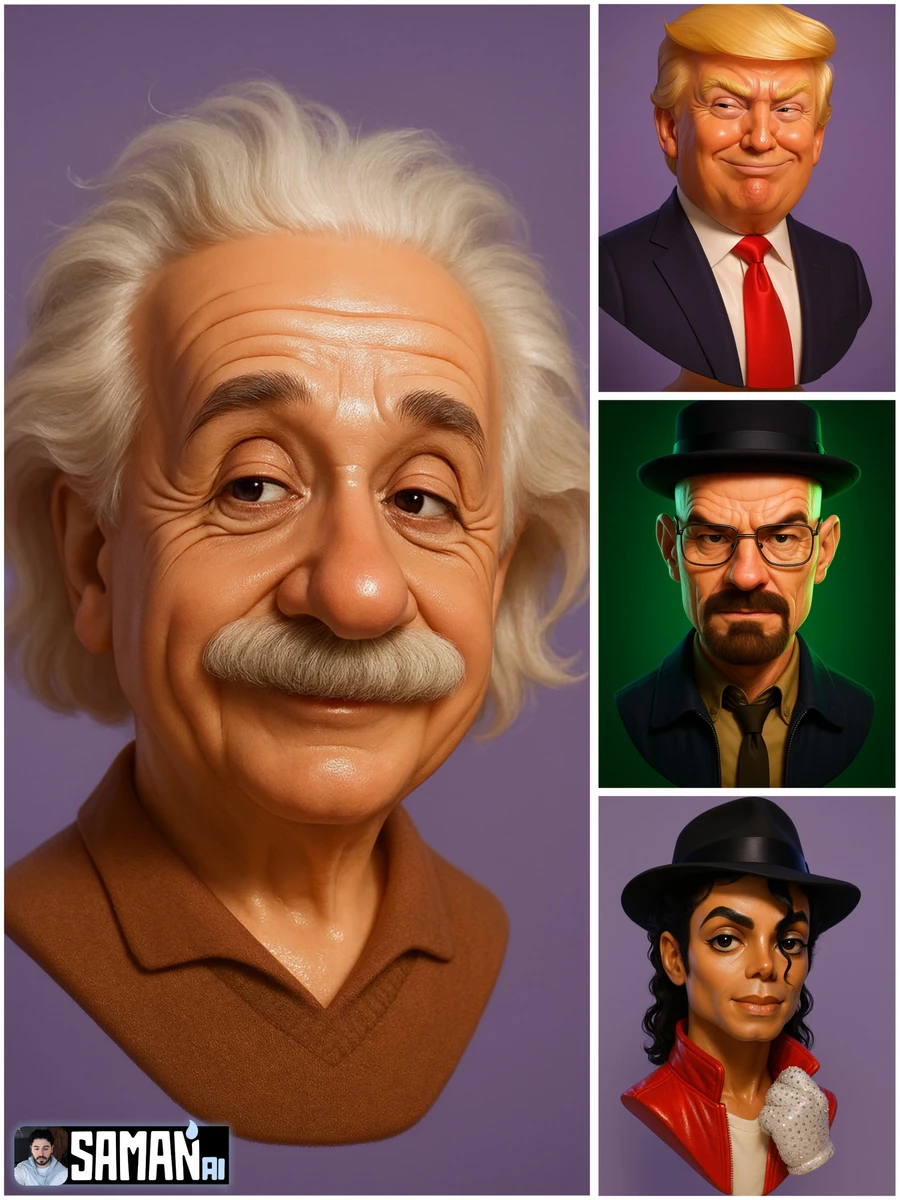 🎭 From photo → 3D caricature busts!