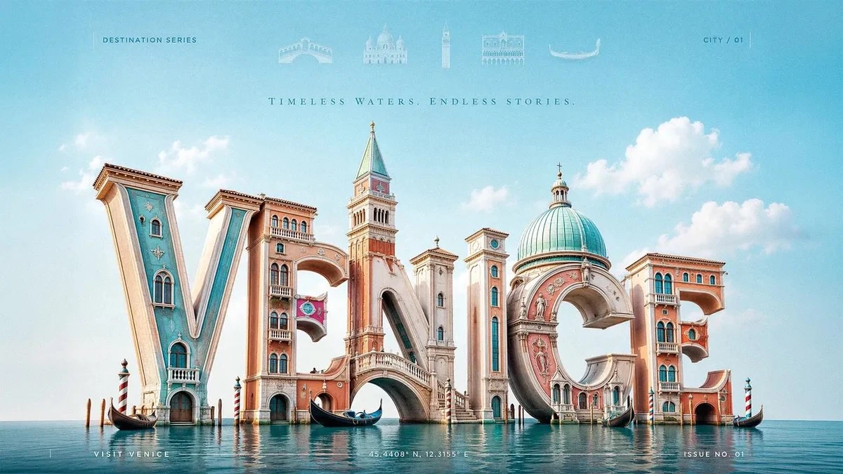 The city name “[CITY]” must be the dominant subject, occupying most of th...
