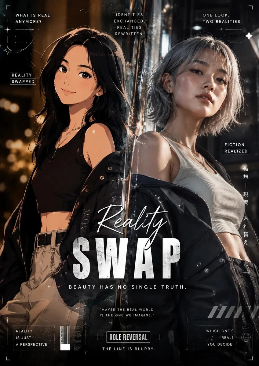 Swap) concept, where the identities of reality and fiction are intentiona...