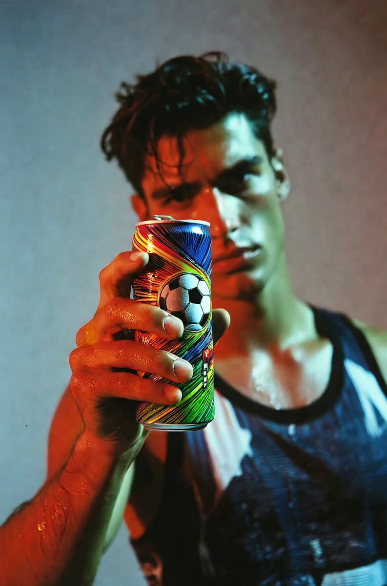 Ultra realistic premium product advertising shot of a sleek aluminum ener...
