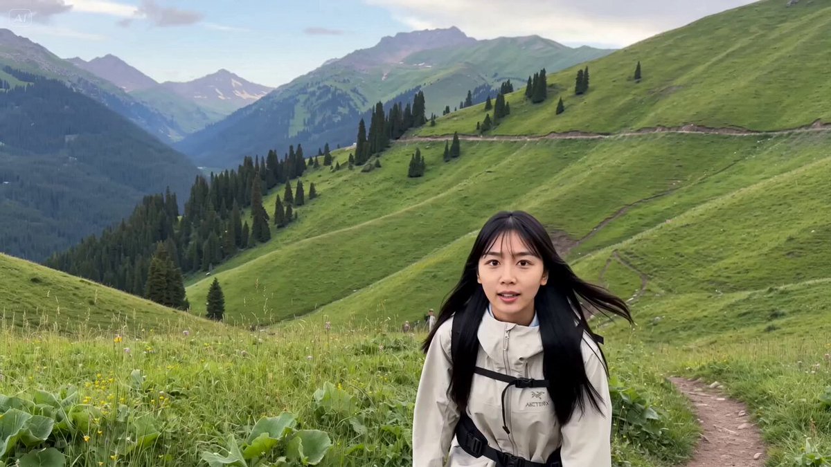 She said "Trust me... this scenery is worth it" after long journey.