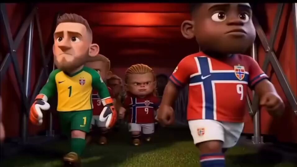 A detailed, 3D Pixar-style animation featuring an exaggerated, baby-faced...
