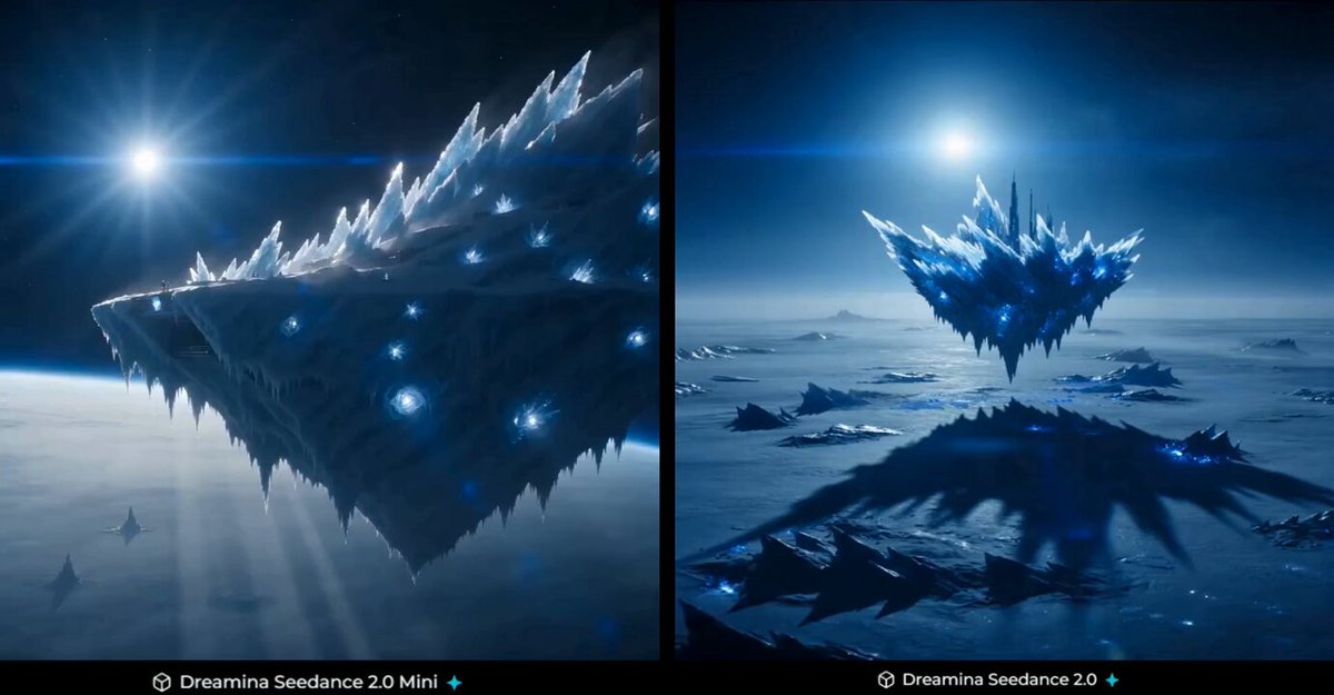 “A cybernetic frost wyvern launches from a glacier fortress, diving throu...