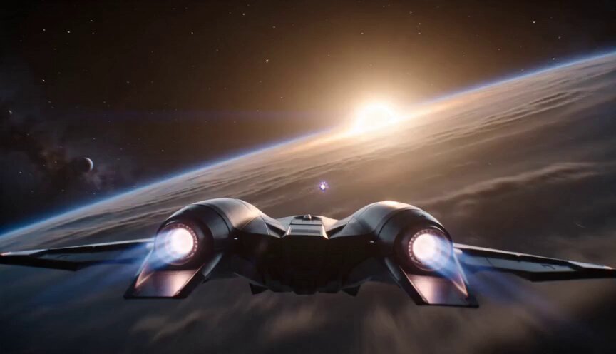 16:9, ultra-realistic cinematic sci-fi, realistic physics, massive scale,...