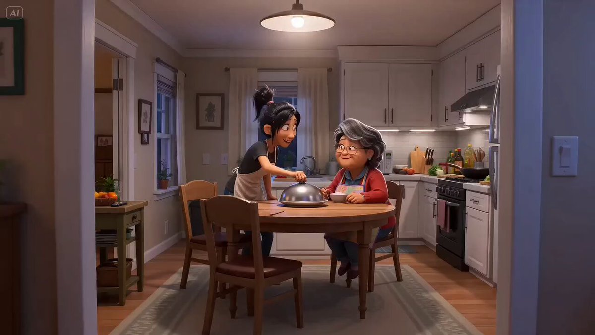 Cute 3D animated comedy short, ultra-detailed Pixar-style visuals, vibran...