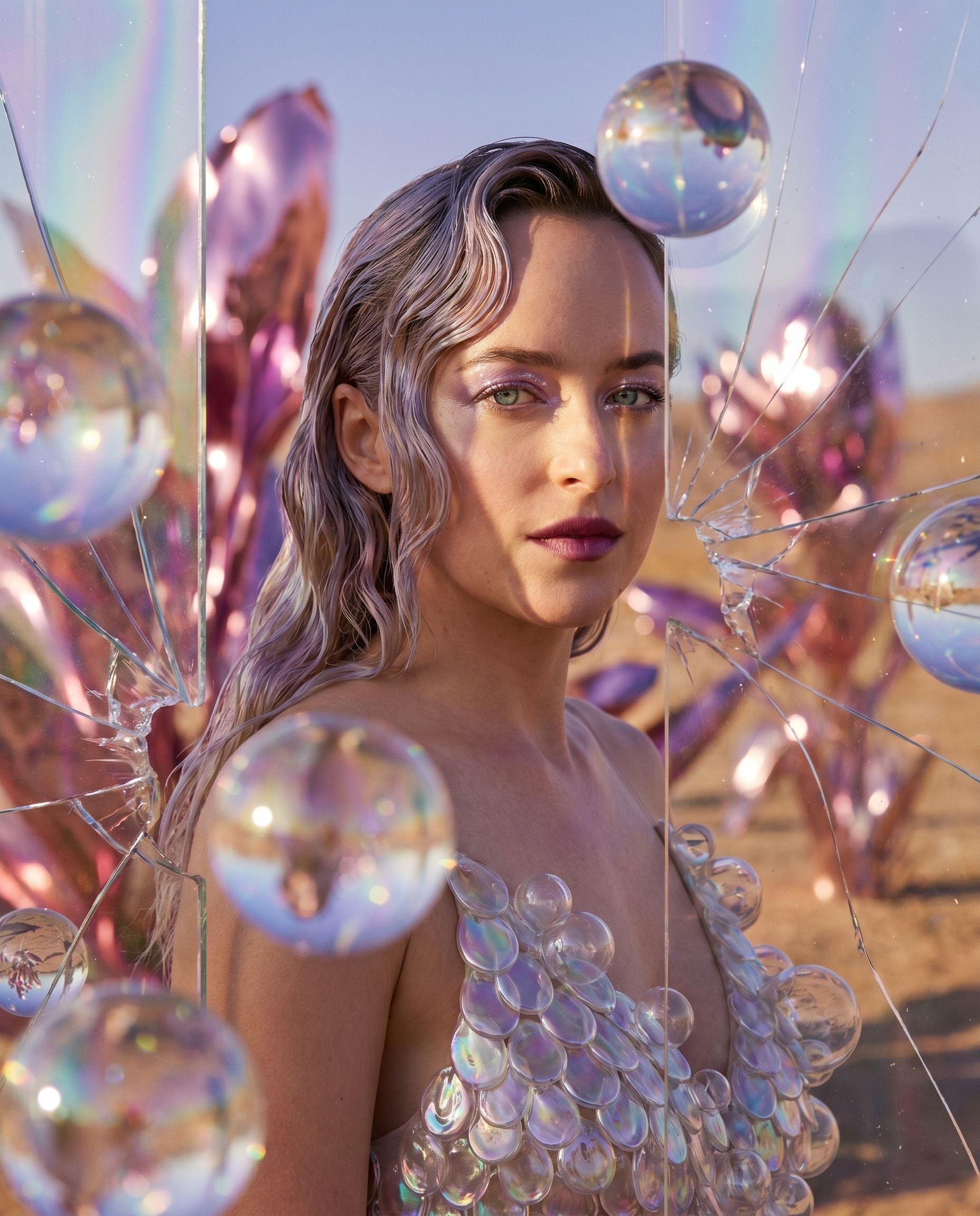Glass Mirage Portrait - Image prompt preview