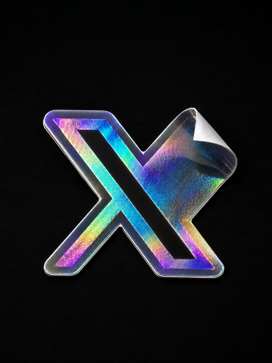 Holographic Vinyl Sticker Product Photography - Image prompt preview