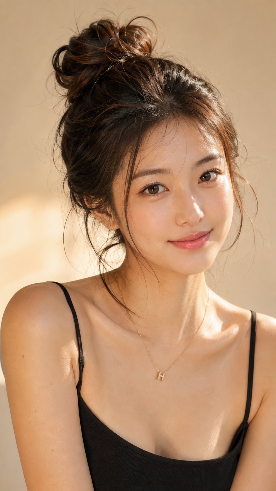 Ultra-photorealistic beauty portrait in golden daylight - Image prompt preview