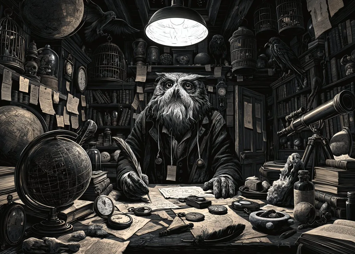 Curiosity Shop Storybook Illustration - Image prompt preview