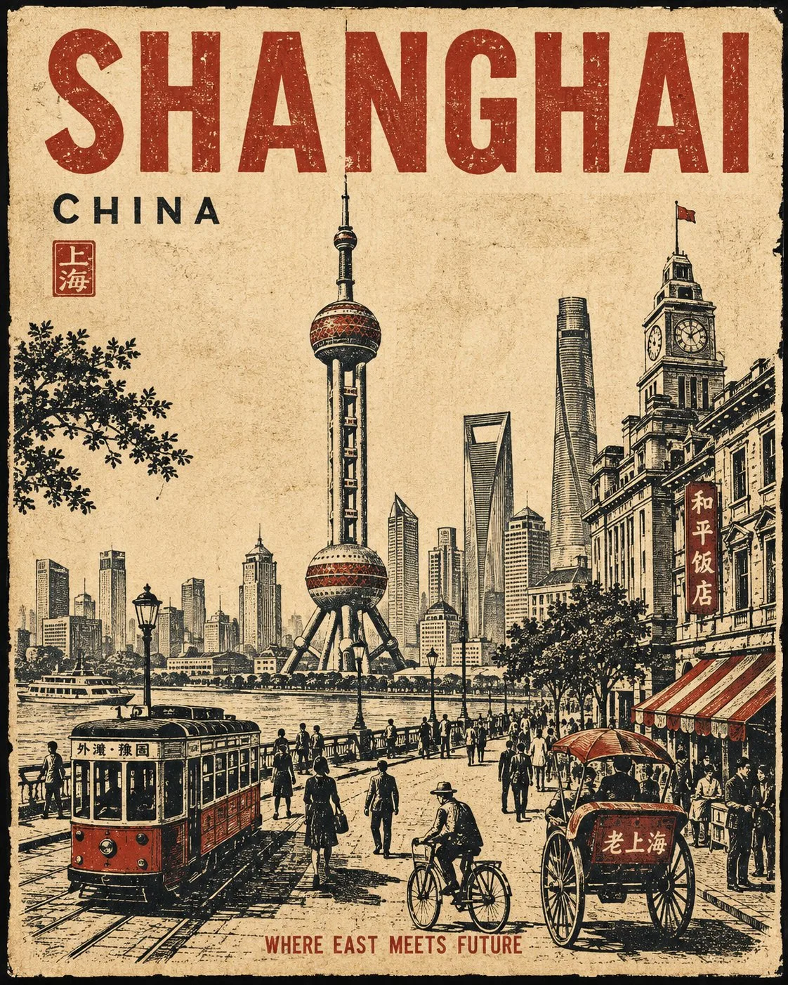 Vintage City Travel Poster Series - Image prompt preview