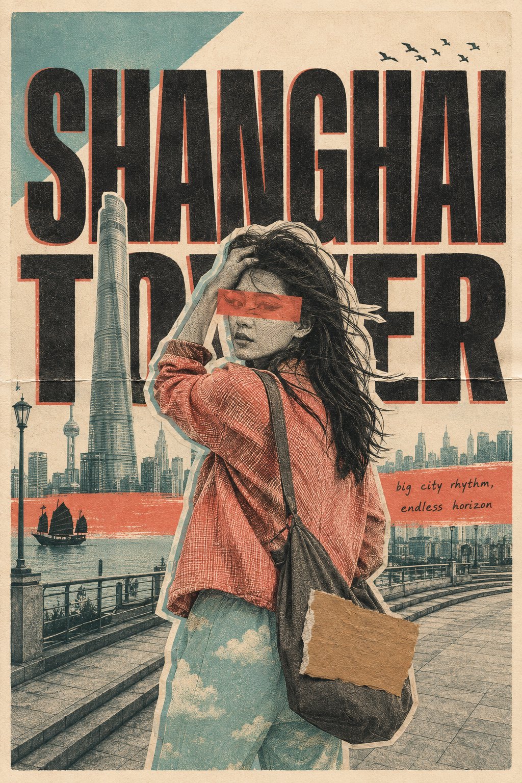Risograph Travel Poster System - Image prompt preview