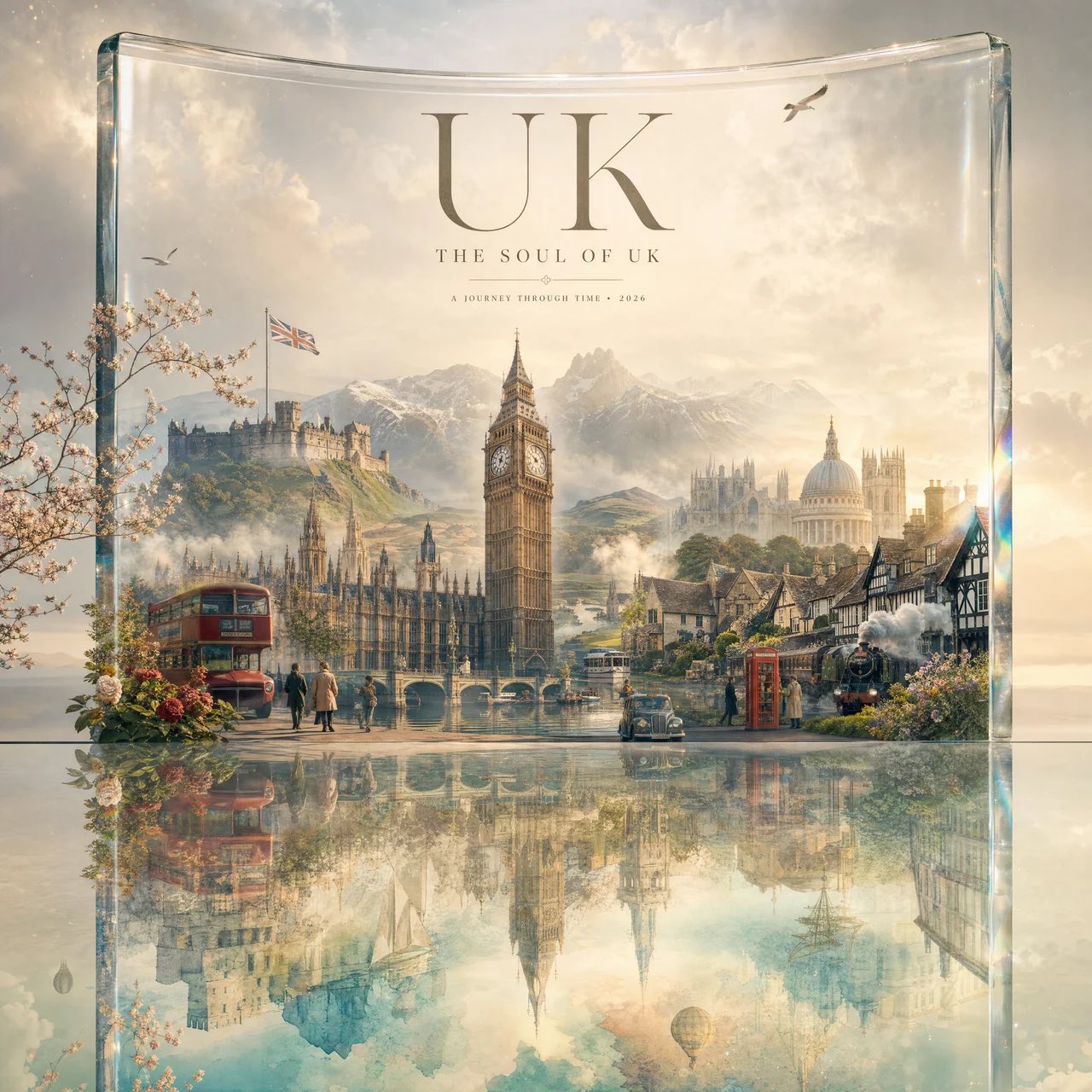 Luxury Travel Portal: A Country Behind the Glass - Image prompt preview