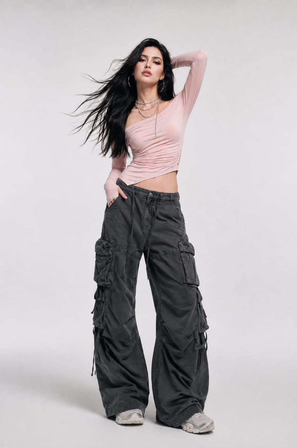 High-Fashion Studio Portrait - Image prompt preview