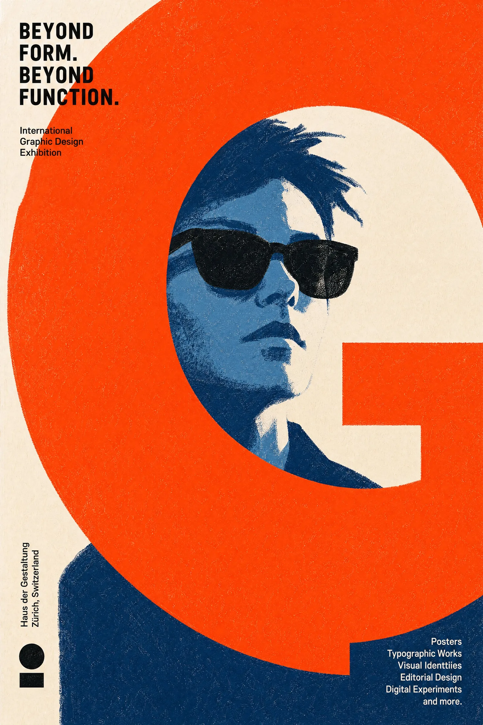 Contemporary Graphic Design Exhibition Poster - Image prompt preview