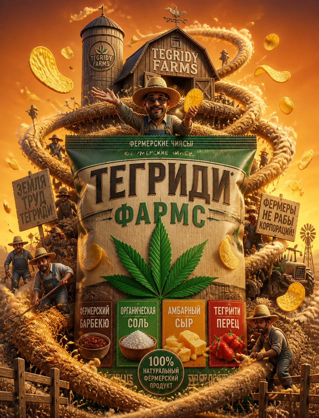 Tegridy Farms Chip Bag Poster - Image prompt preview