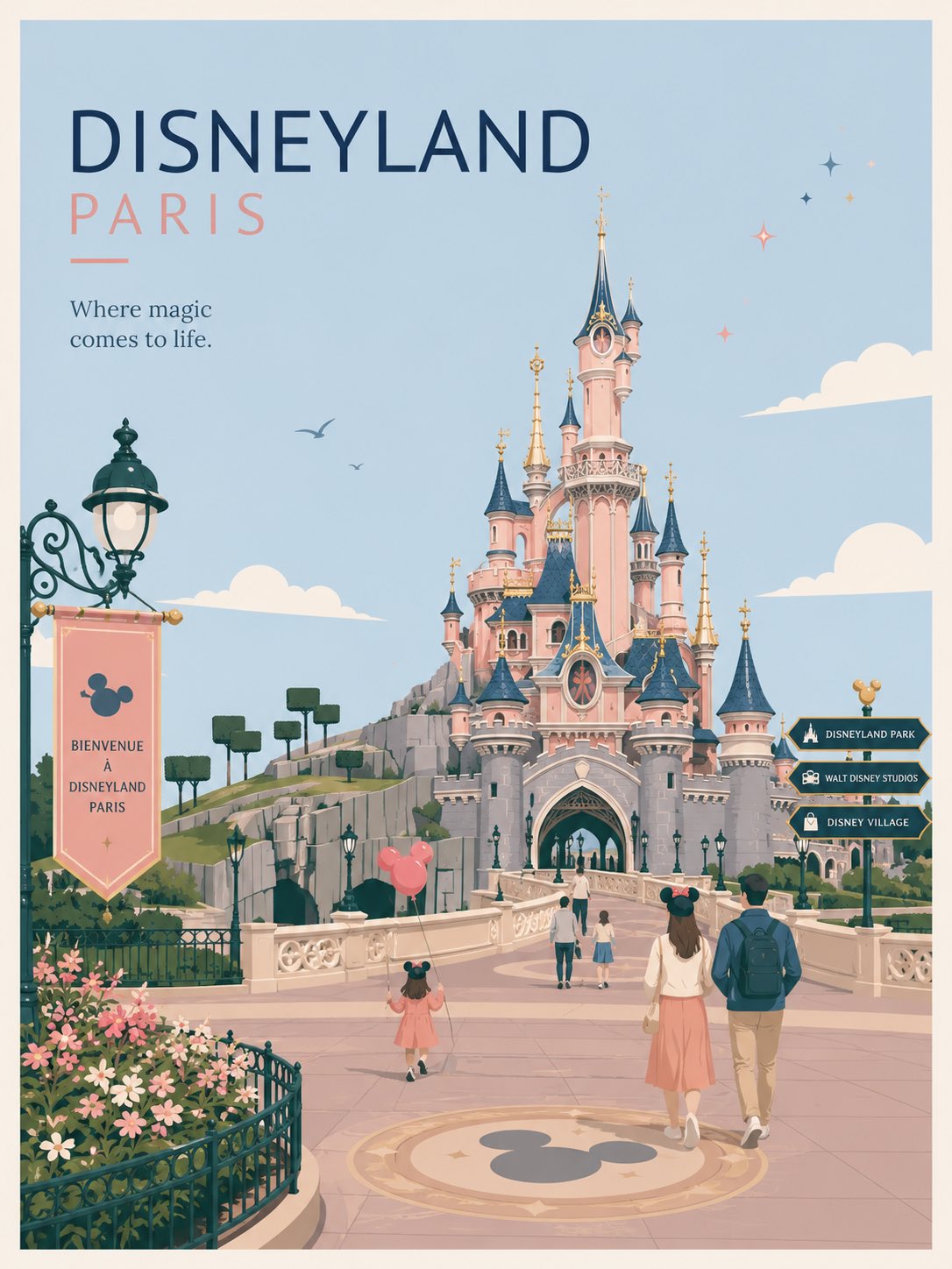 Minimal Flat-Vector Travel Poster (City-Adaptive Template) - Image prompt preview