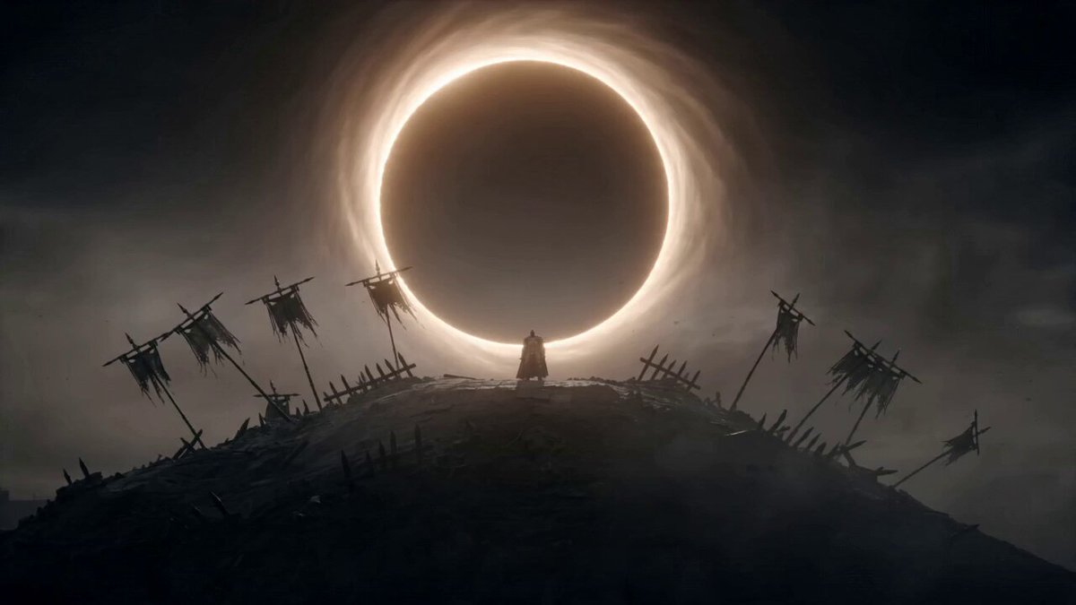 15-second ultra-cinematic dark fantasy transformation sequence during a t...