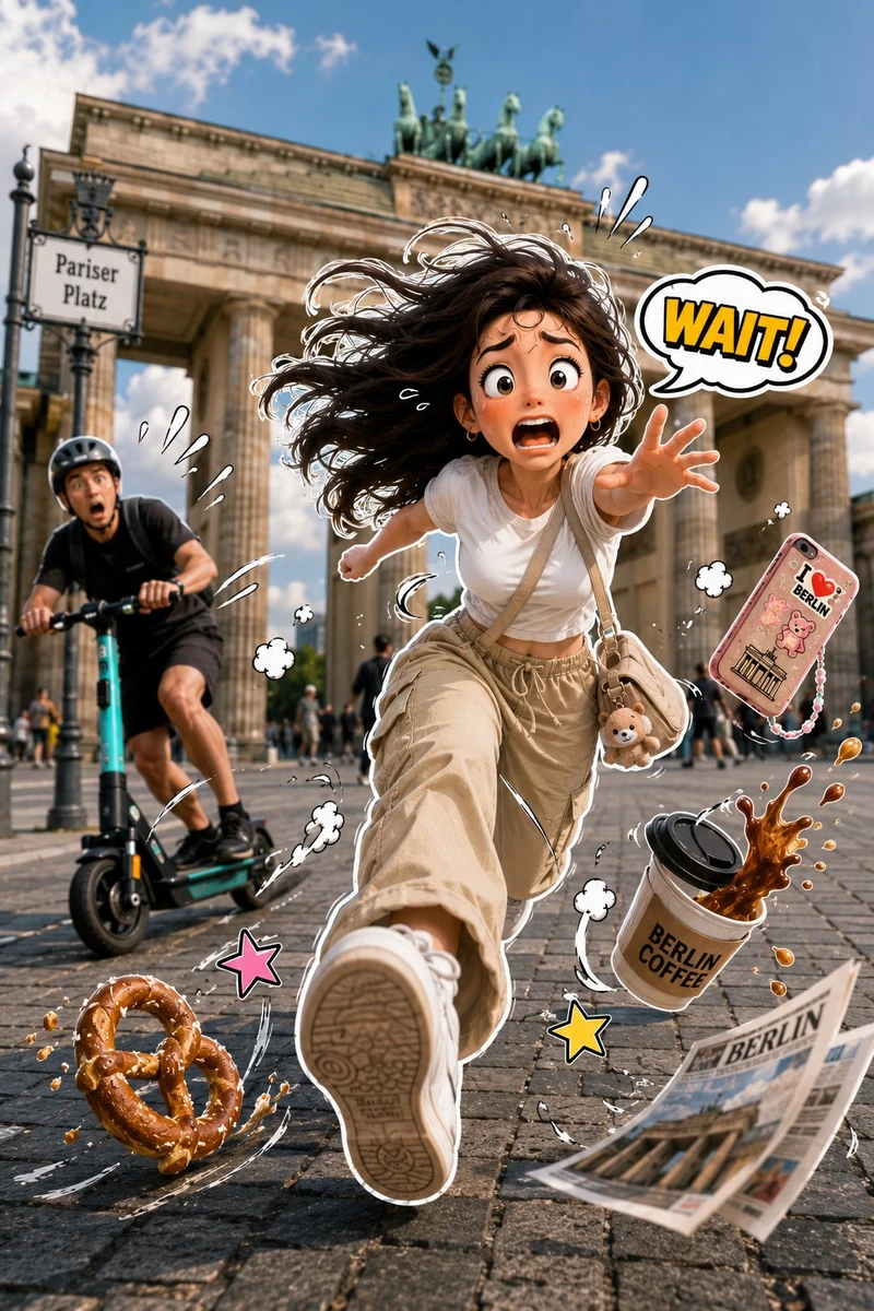 A vibrant, humorous 3D-style sticker character seamlessly composited onto...