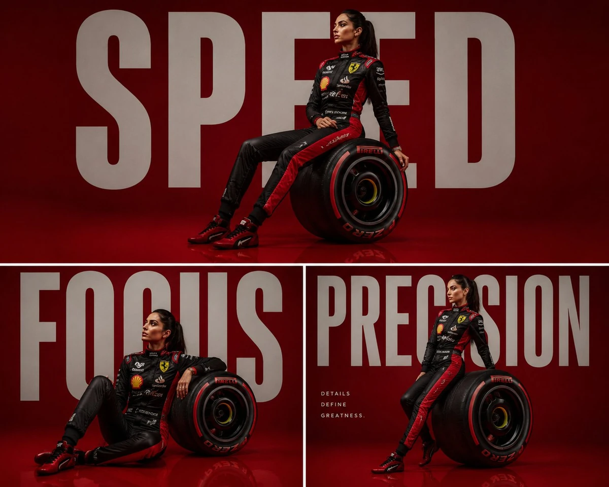 Luxury Formula 1 Editorial Triptych Poster