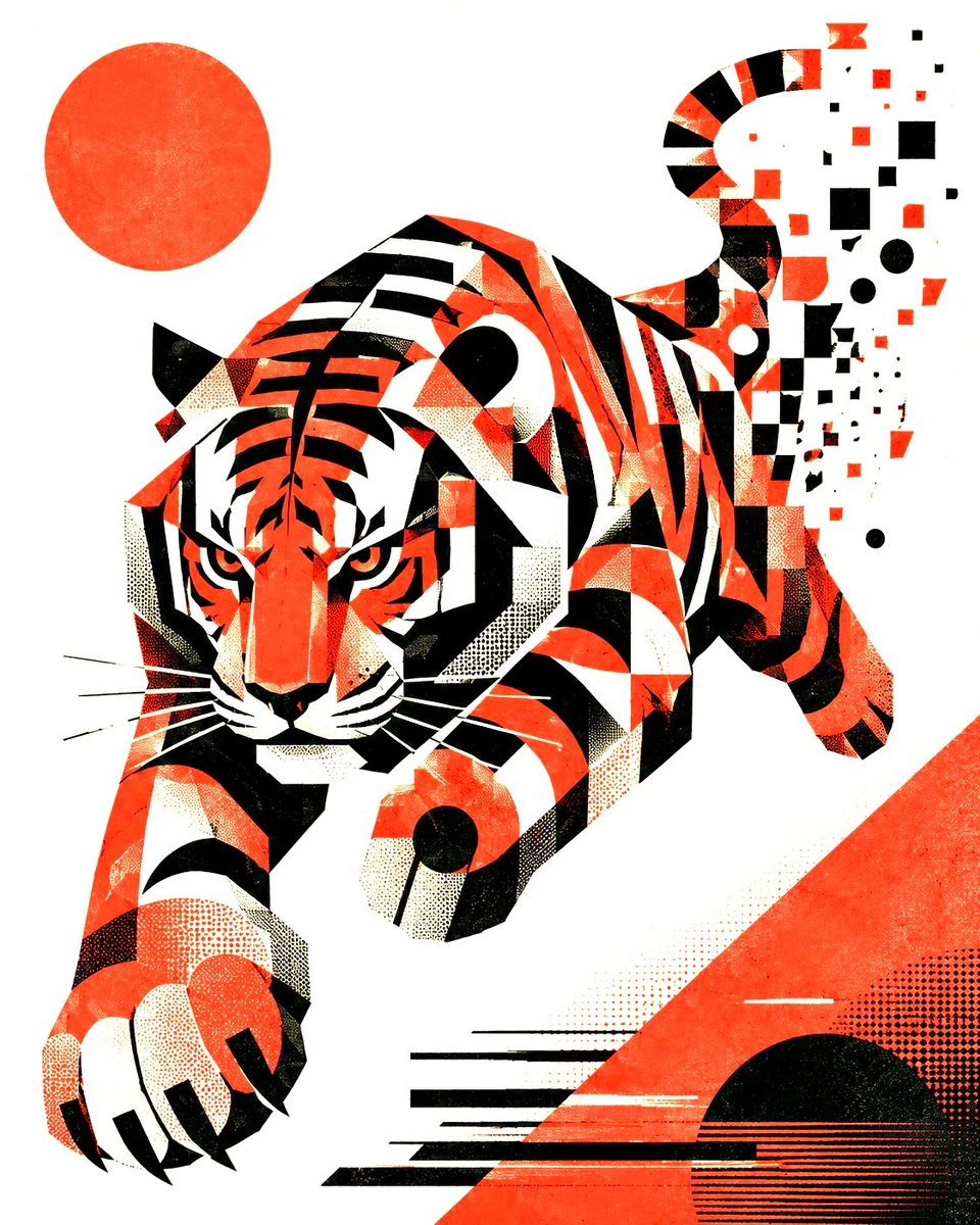 Geometric Animals 🐯🦊