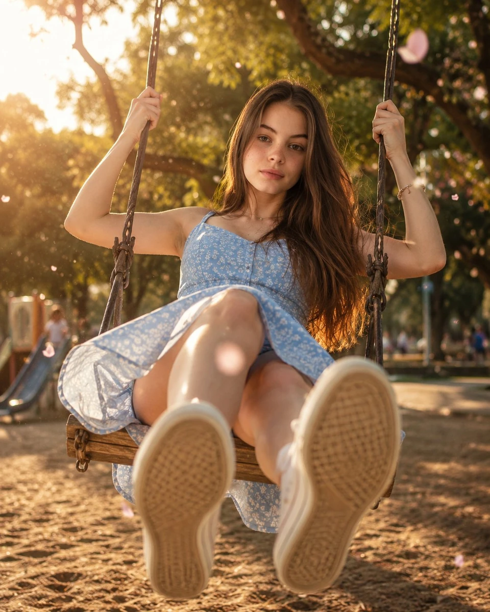 A breathtakingly beautiful young woman with a radiant, symmetrical face,...