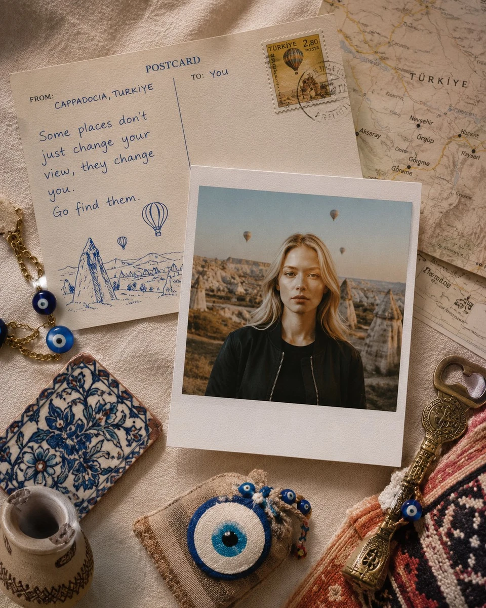 Use this image to create a travel collage by placing the main subject of...