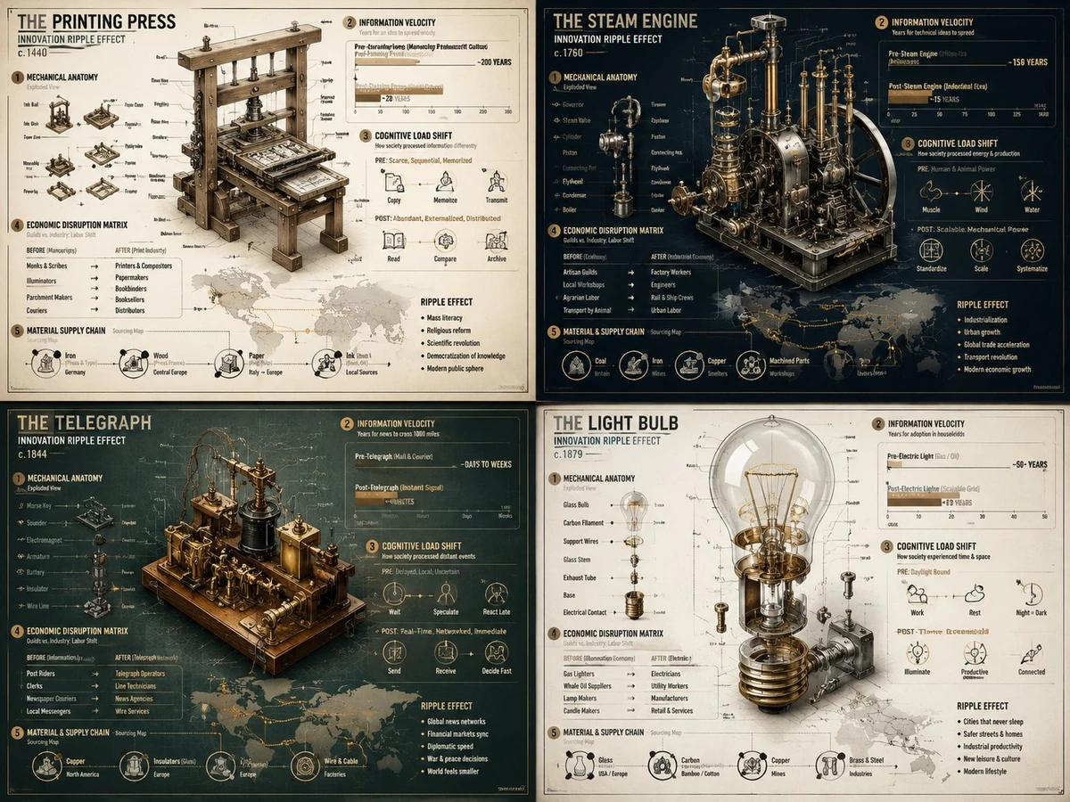 4 inventions visualized with GPT image 2. The prompt is too long either.