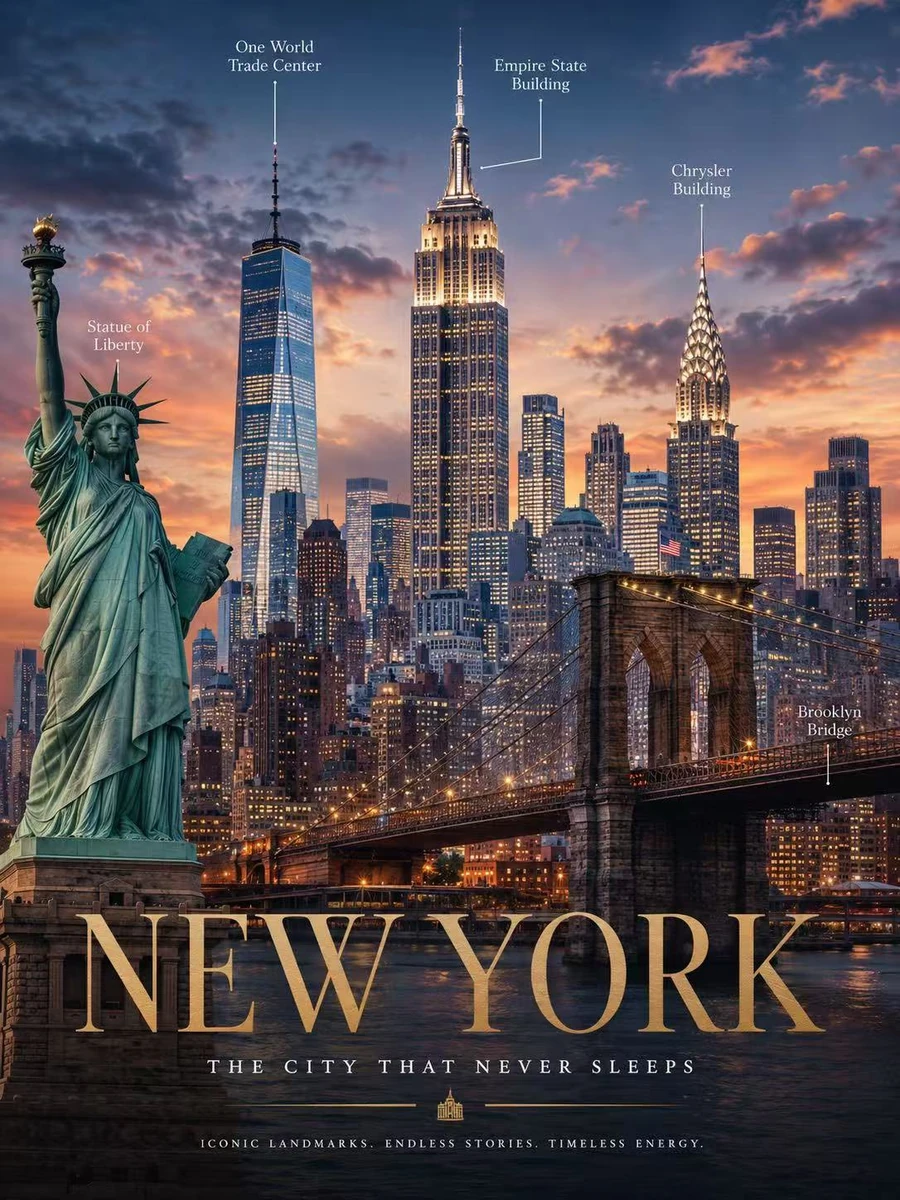 One sentence is all it takes to generate a modern, stylish city landmark...