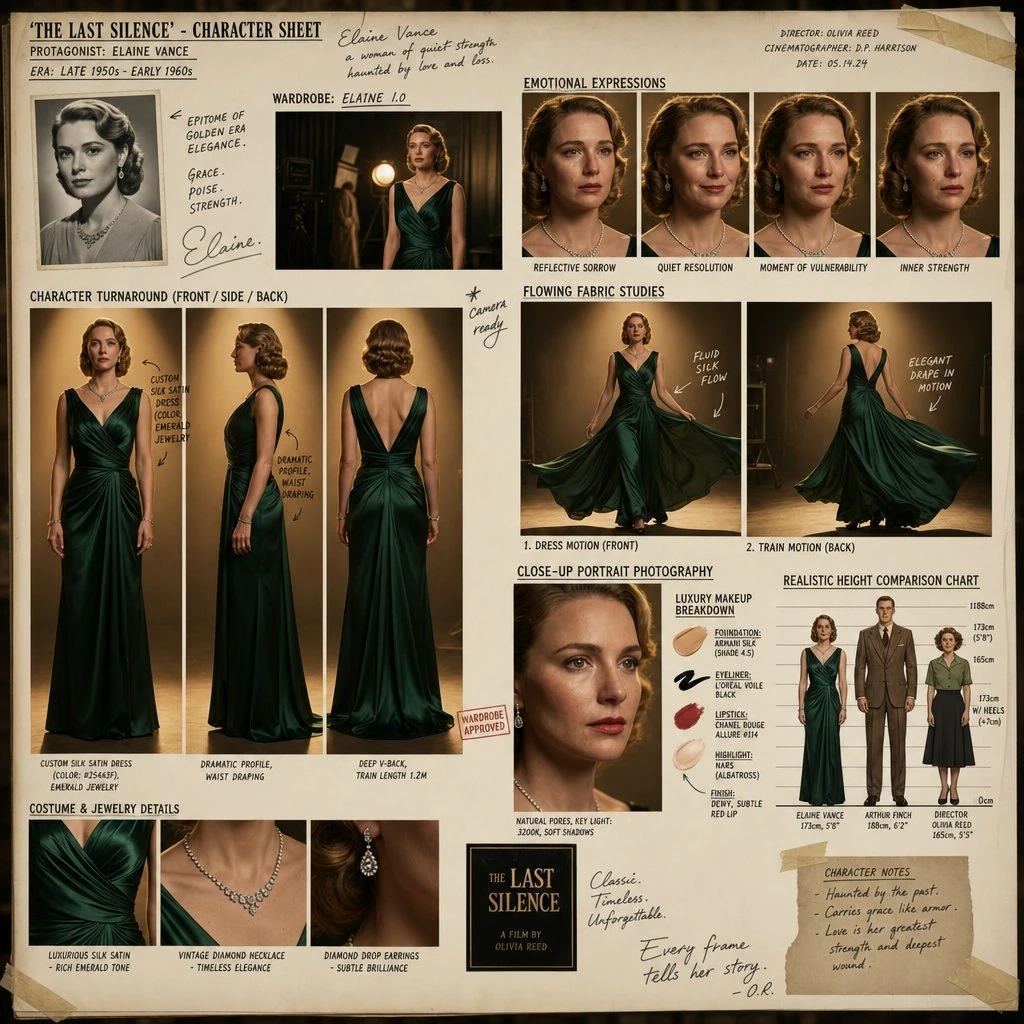 A stunning female protagonist with emotional eyes, realistic skin pores,...