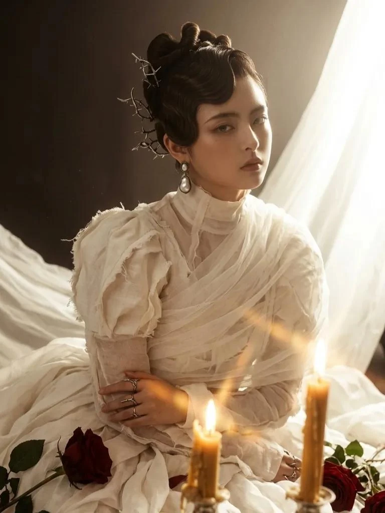 A high-performance cinematic photograph captured on 35mm analog film grai...