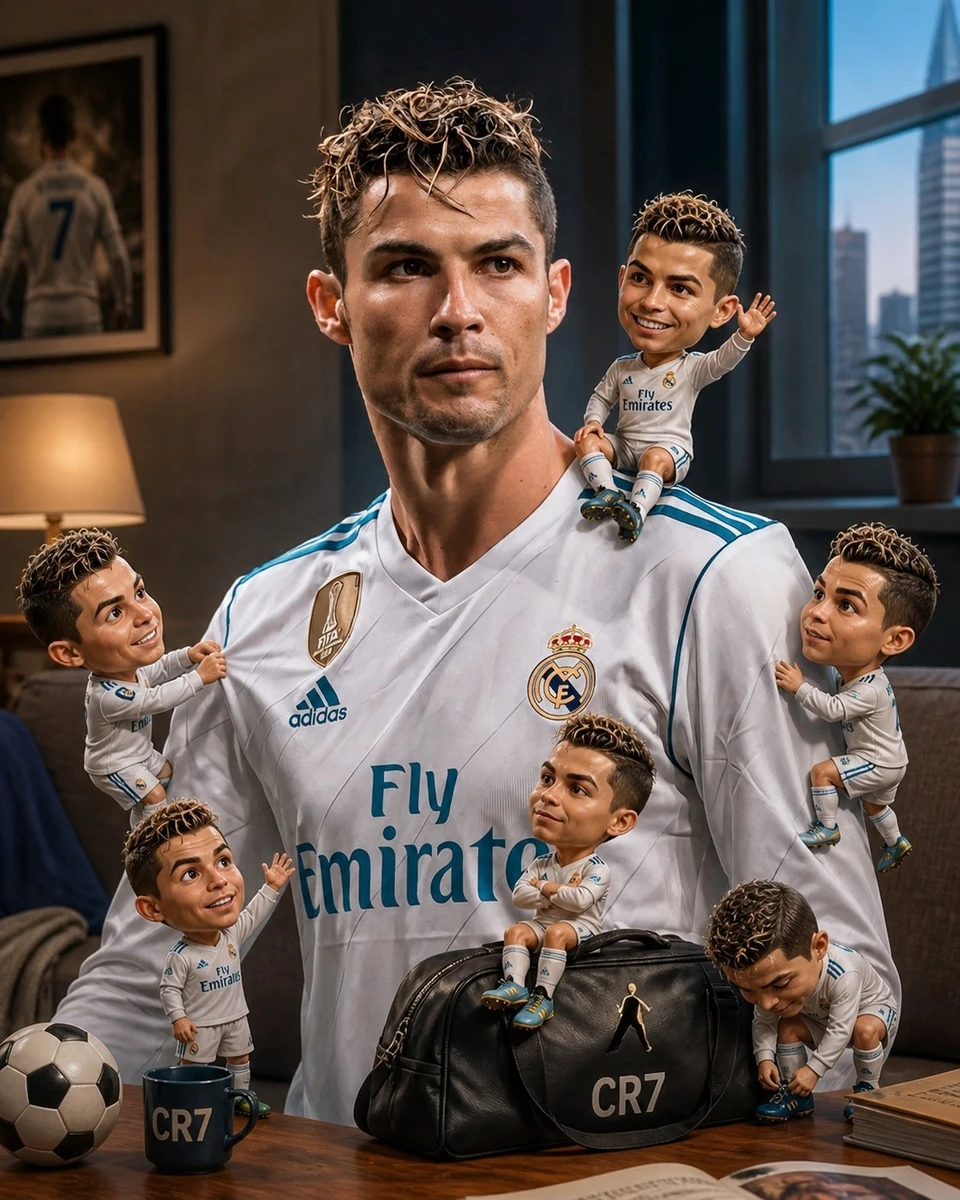 Turn this photo into a magical “Mini Me” world where tiny animated versio...