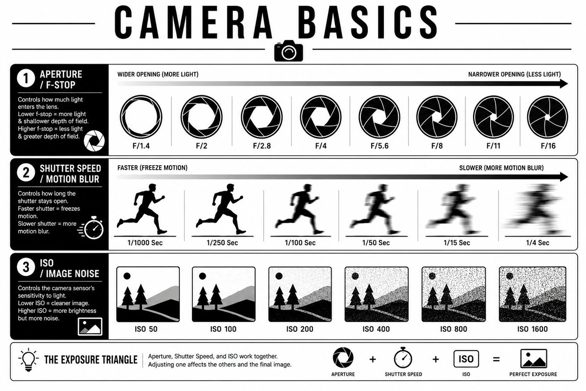 Design the infographic in three clear horizontal sections: