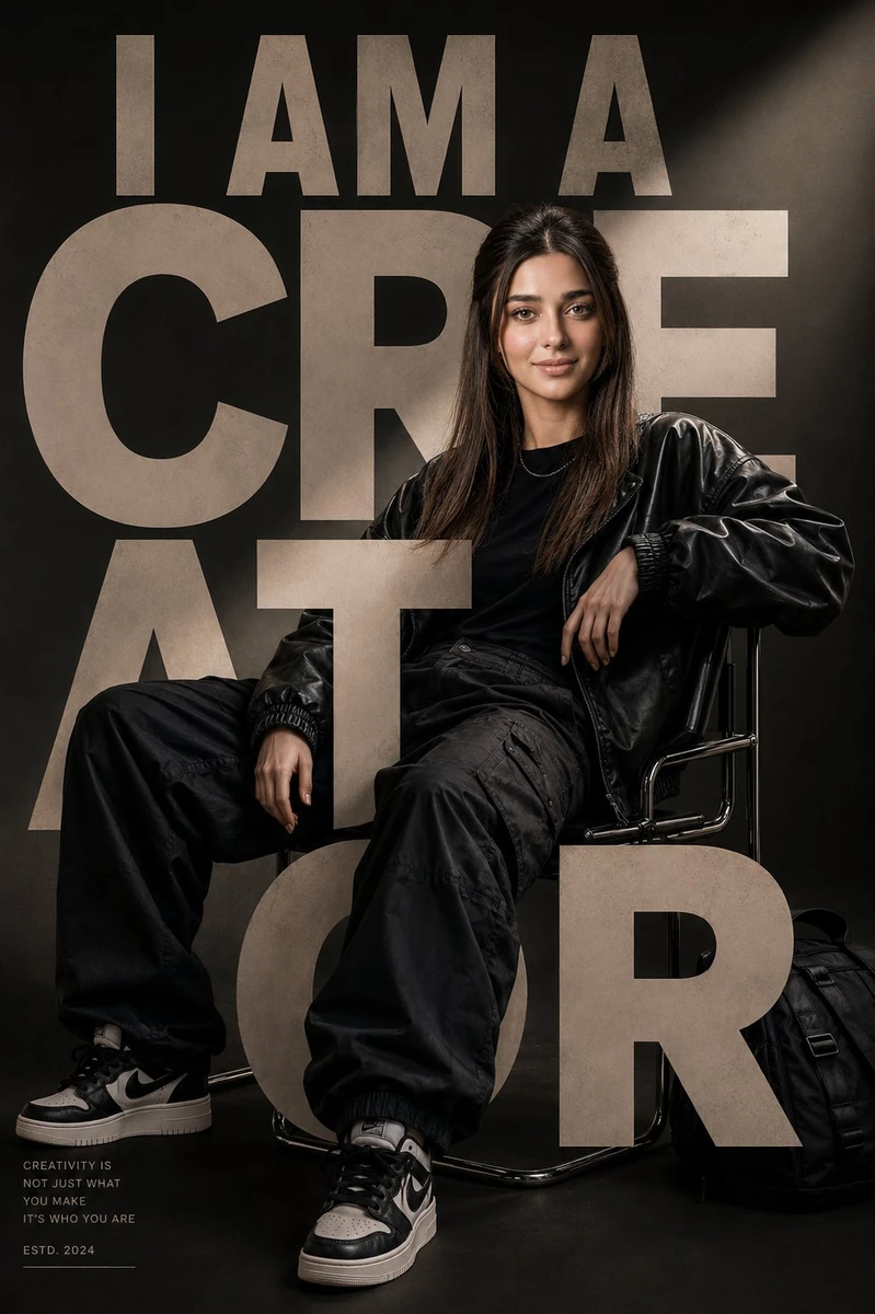 Ultra-premium fashion editorial poster, luxury streetwear aesthetic, 4:5...