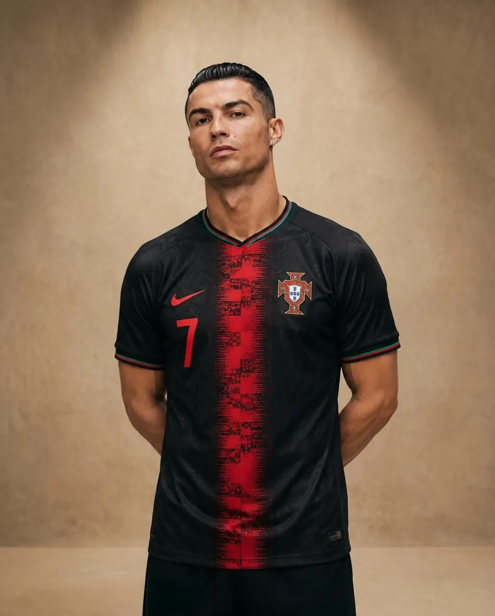 Luxury sports fashion campaign, Cristiano Ronaldo inspired editorial phot...