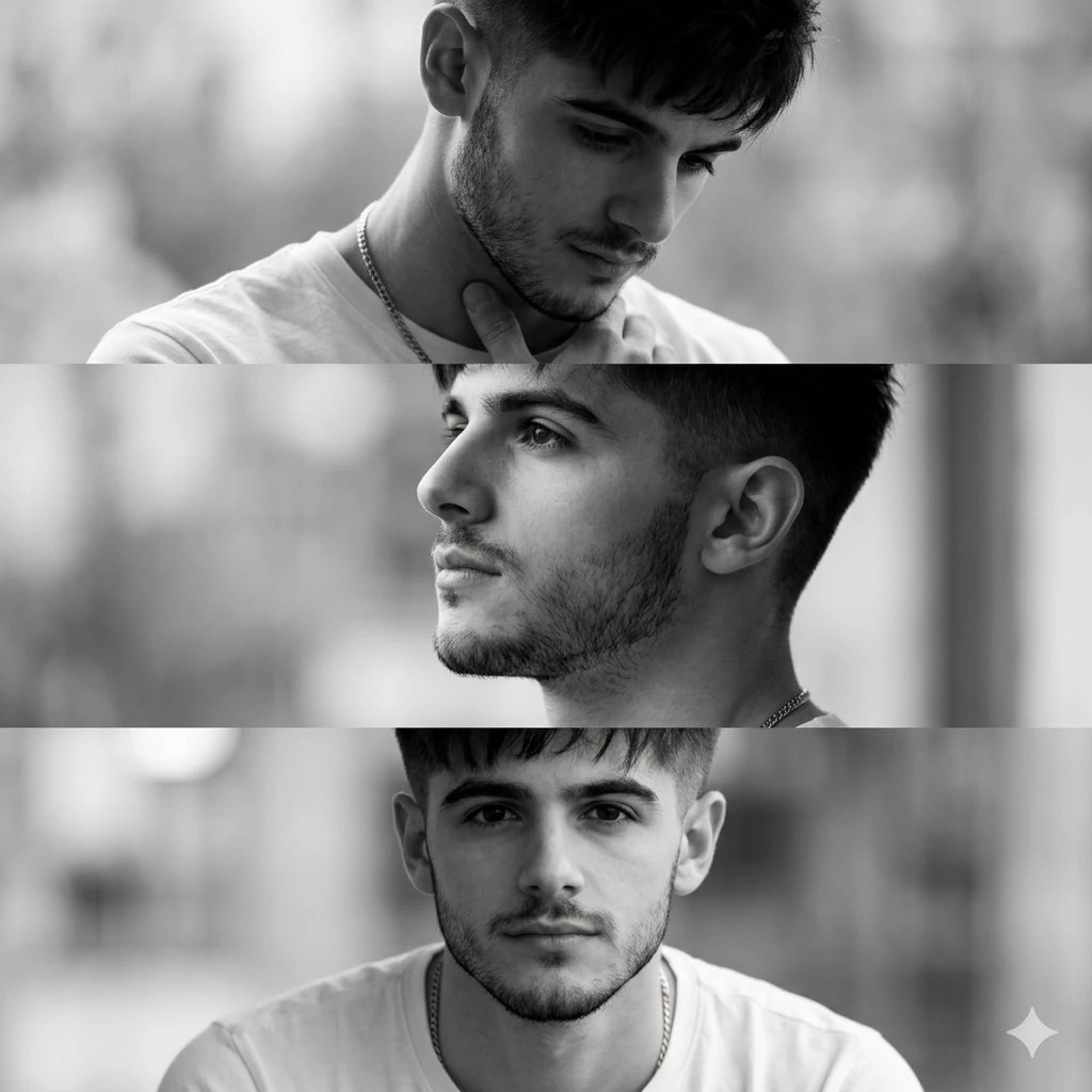 Preserve the face, proportions, and external features of the model as in...