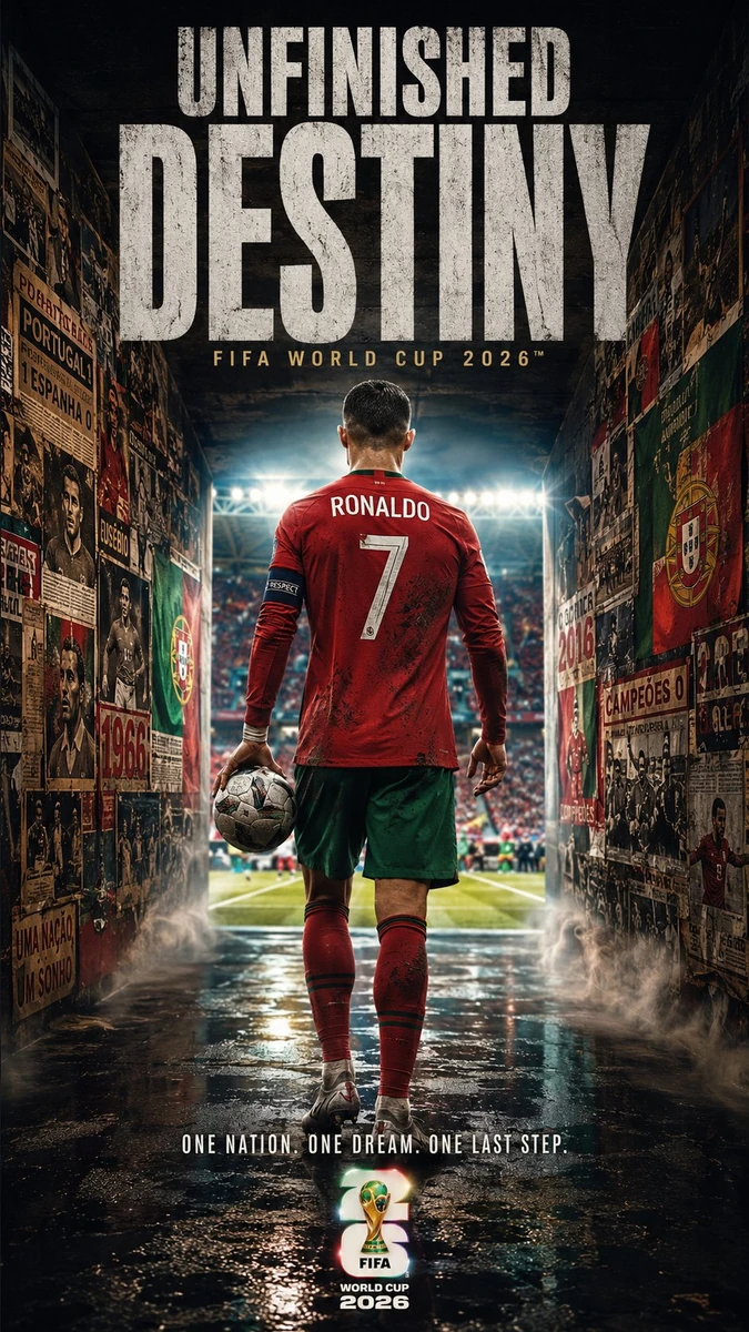 Ultra-realistic cinematic sports poster, official FIFA World Cup 2026 atm...