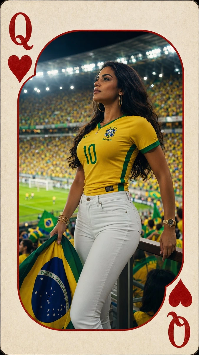 Ultra-realistic editorial sports portrait integrated into a premium Queen...