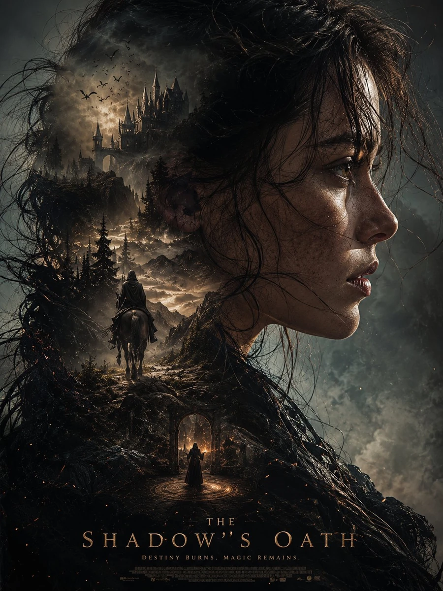 This ultra-cinematic dark fantasy poster is automatically generated using...