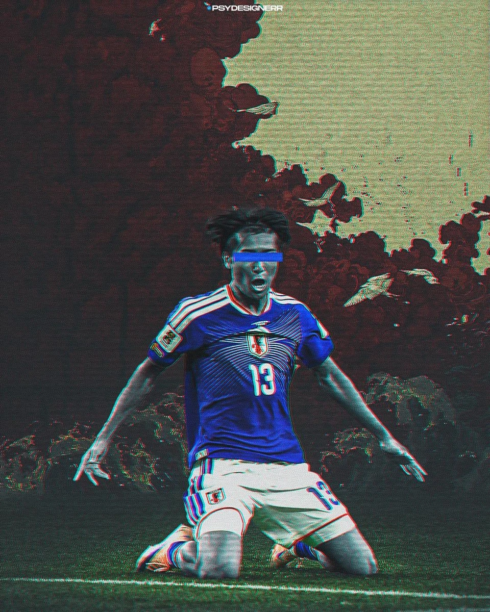 Ultra-stylized football poster, dark cinematic sports artwork, selective...