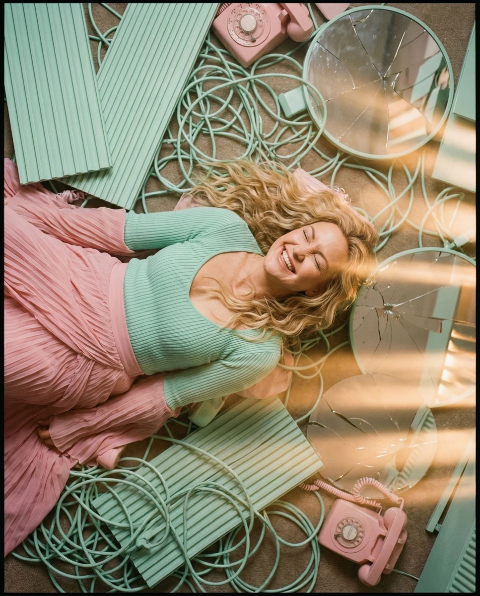 vibe_title_en": "Spiritual Dissolution Amidst the Pastel Chaos",