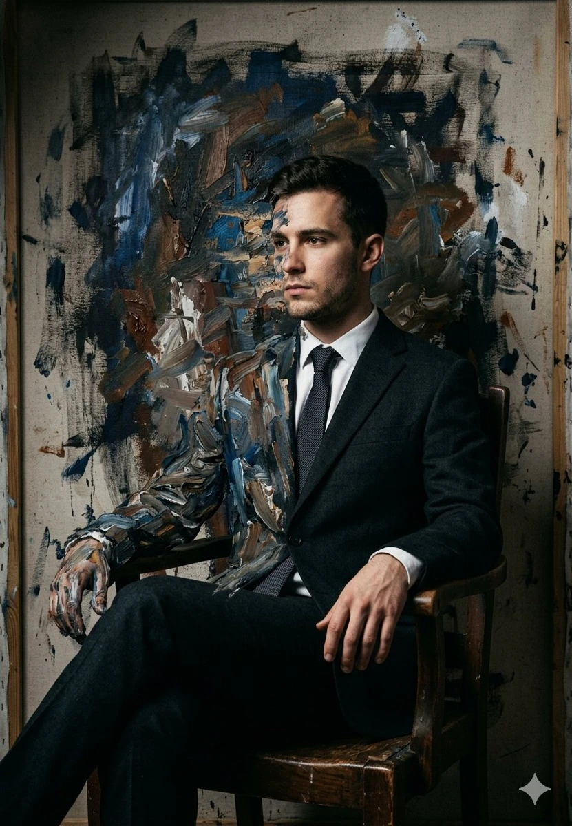The Man IS the Painting.