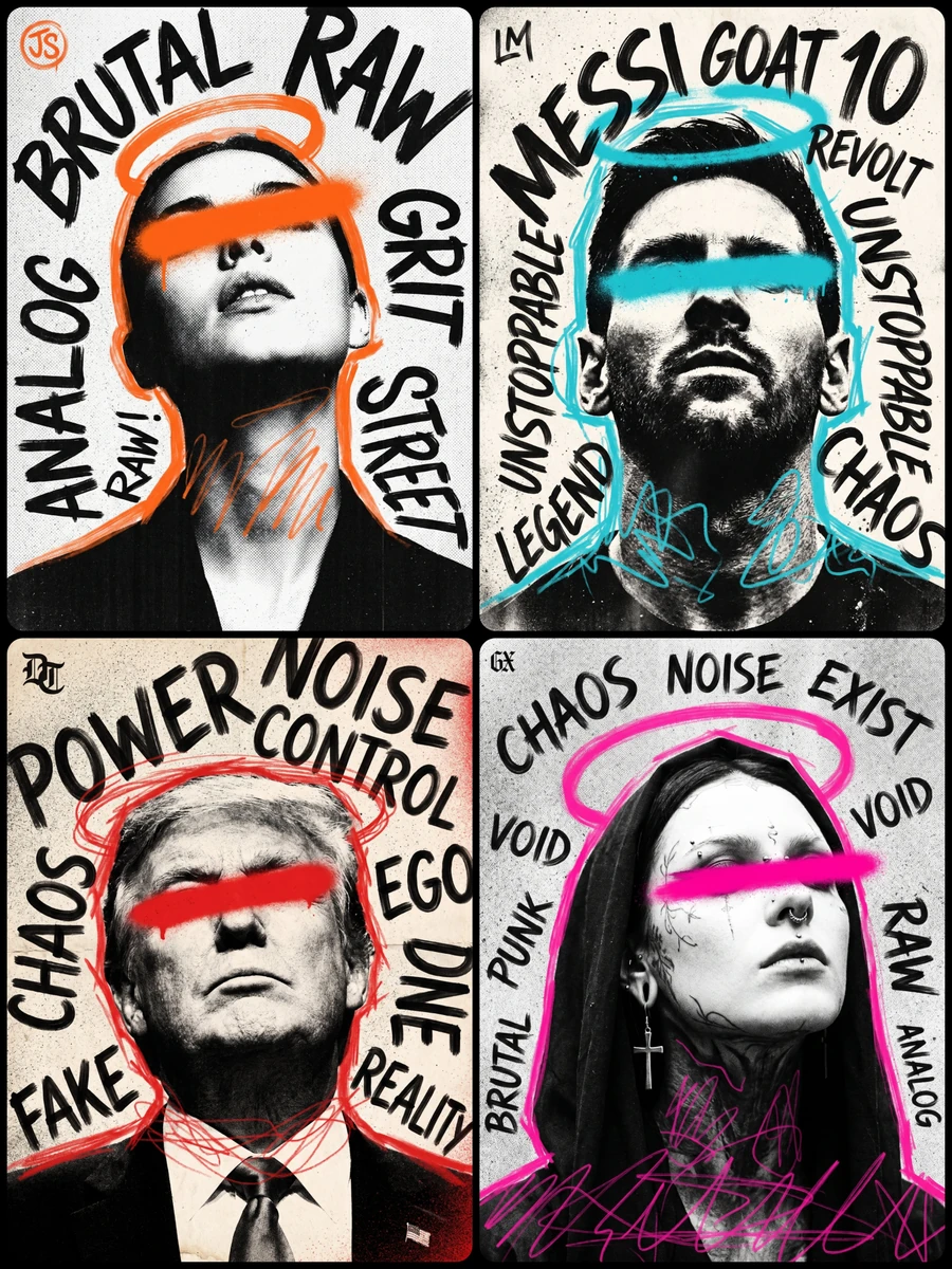 Punk Zine Grunge Poster