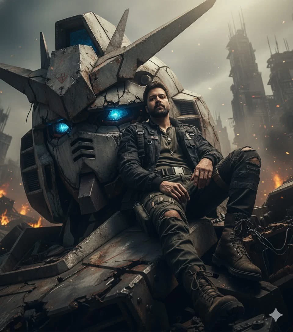 Use my image upload in Ultra-realistic cinematic editorial portrait, 9:16...