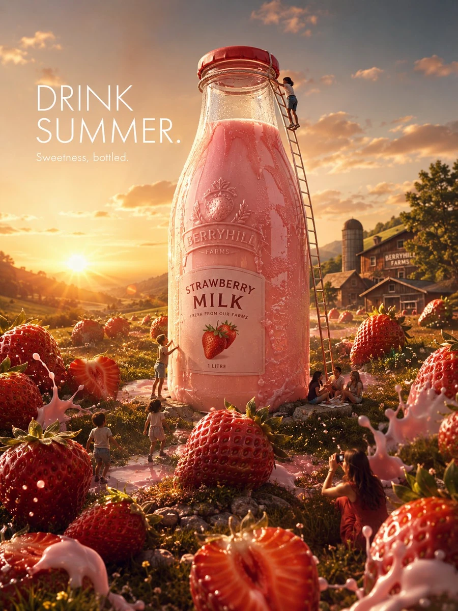 The world's smoothest strawberry milkshake.
