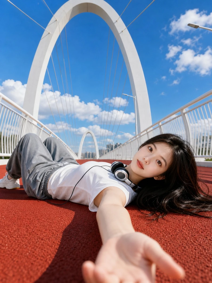 Use the uploaded portrait photo as the appearance reference for the perso...