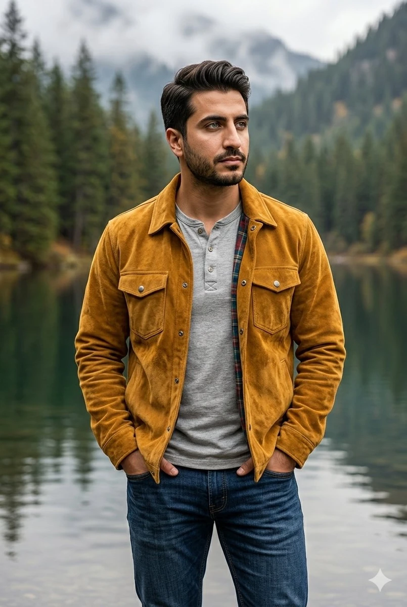 A handsome South Asian man in his late 20s to early 30s, sharp jawline, w...