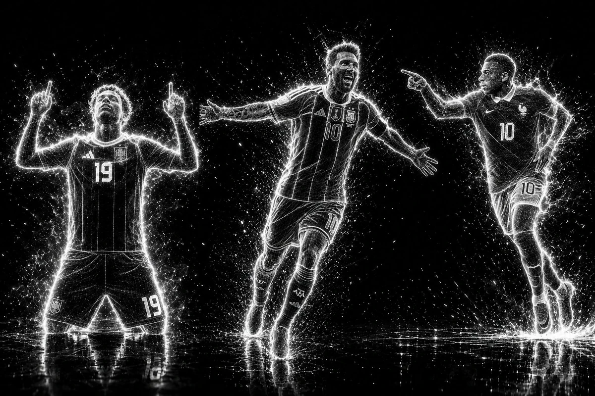 Transform the uploaded image into a futuristic glowing wireframe portrait...